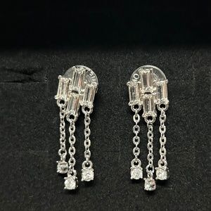 Vintage deco rhinestone earrings